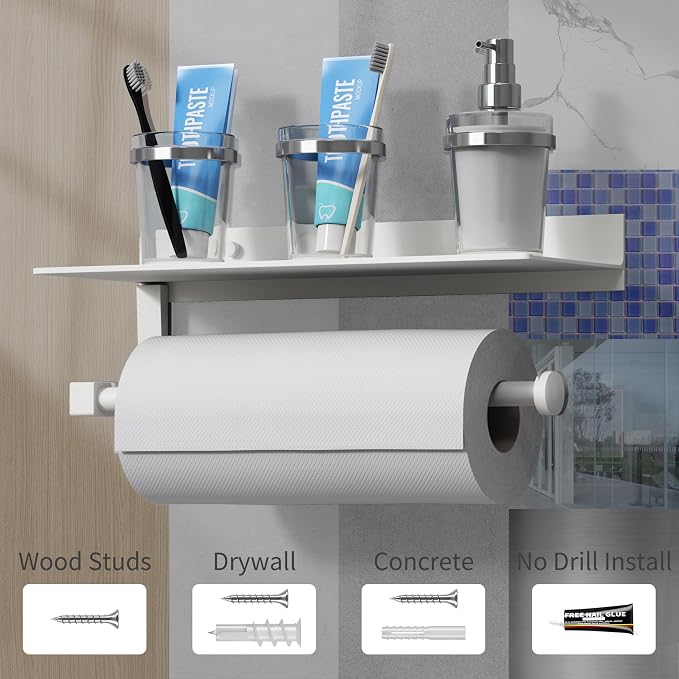 Danpoo White Paper Towel Holder - Image 7