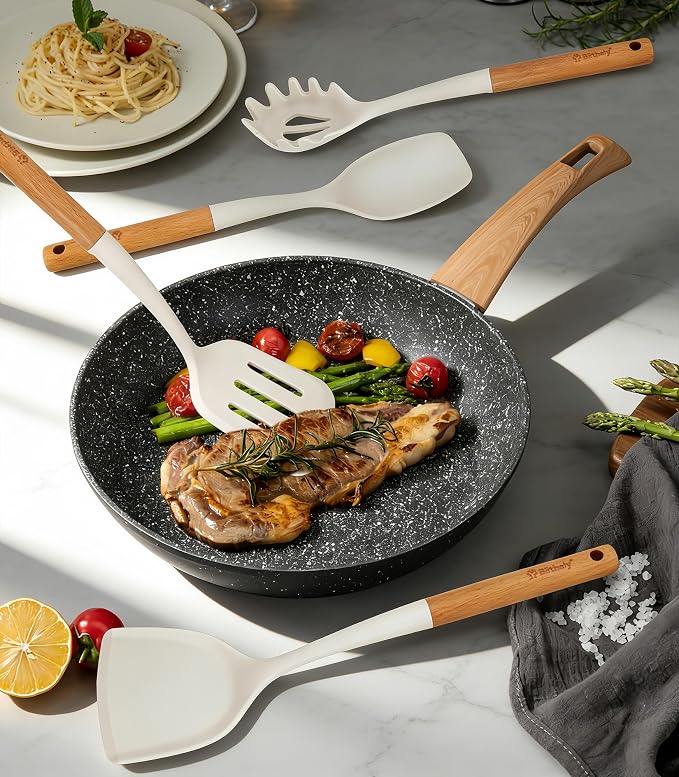 Large Silicone Cooking Utensils Set, Heat Resistant Silicone Utensils - Image 2