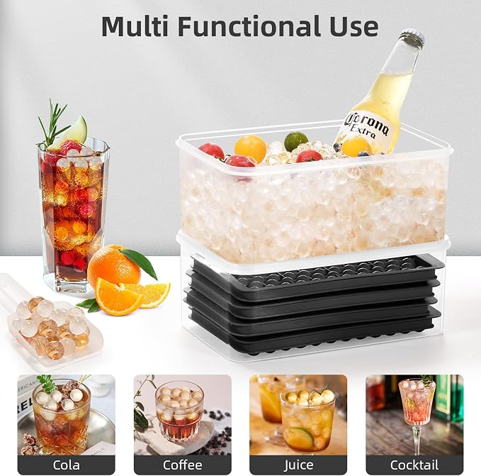WIBIMEN Mini Ice Cube Trays, 0.55” Tiny Pebble Ice - Image 6