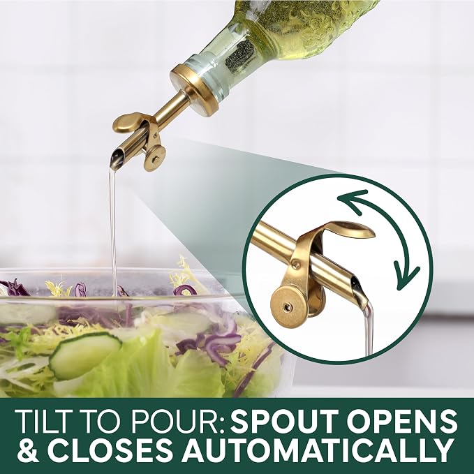 COOK WITH COLOR Glass Olive Oil Bottle Dispenser - Image 7