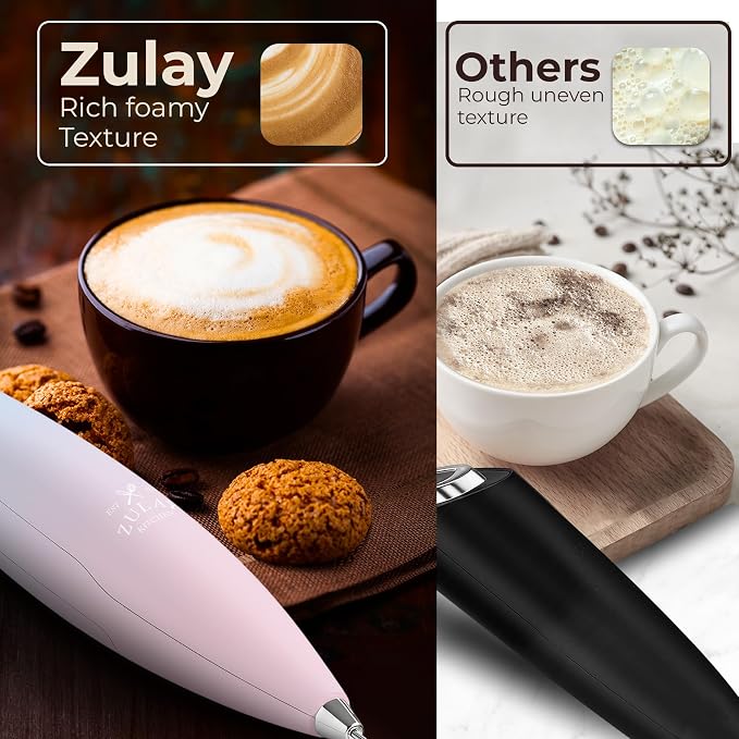 Zulay Kitchen Patented Tornado Triple Whisk Milk Frother - Image 6