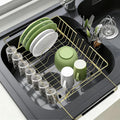 Golden Expandable Dish Drying Rack-Extra Large Stainless Steel Dish Drainer by HAYAWEY