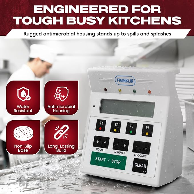 FMP Digital 4 Channel Commercial Kitchen Timer - Image 3