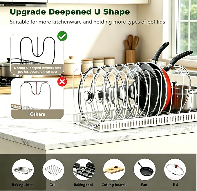 Expandable Pot and Pan Organizer - Image 4