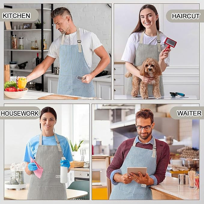 Janmercy 24 Pcs Aprons for Women Men - Image 7