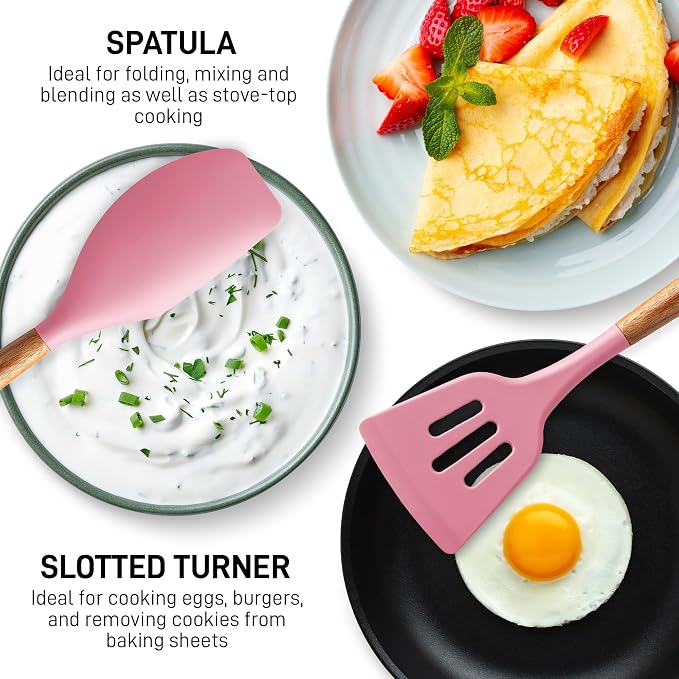 Zulay Kitchen Non-Stick Cooking Utensils Set - Image 5