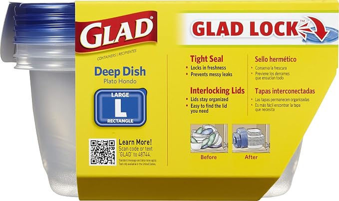 Glad GladWare Deep Dish Food Storage Containers - Image 3