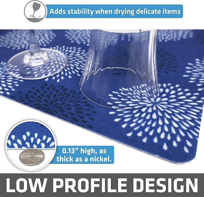 Drymate Jumbo XL Dish Drying Mat, Low-Profile, Super Absorbent, Quick Dry Fabric - Image 4