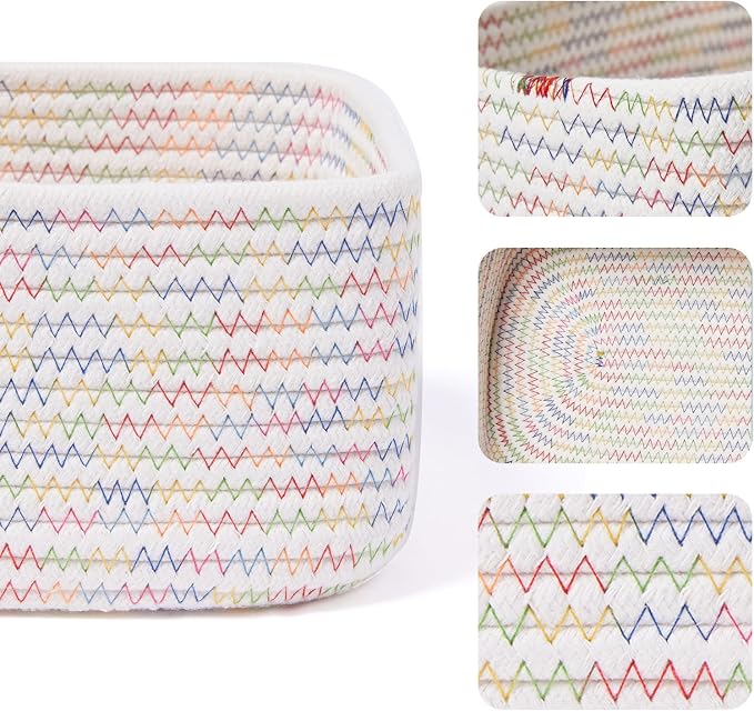 MiniArk Small Storage Baskets for Organizing | Closet Organizer Bins | Shelf - Image 2