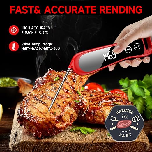 Instant Read Meat Thermometer Digital - Image 2