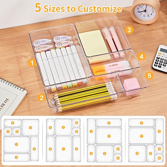 SMARTAKE 22-Piece Drawer Organizer - Image 8