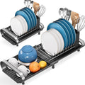 Small Dish Drying Rack, Mini Expandable Compact Dish Rack, Slim Extendable by TOOLF
