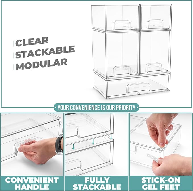 Sorbus Acrylic Storage Containers - Image 5