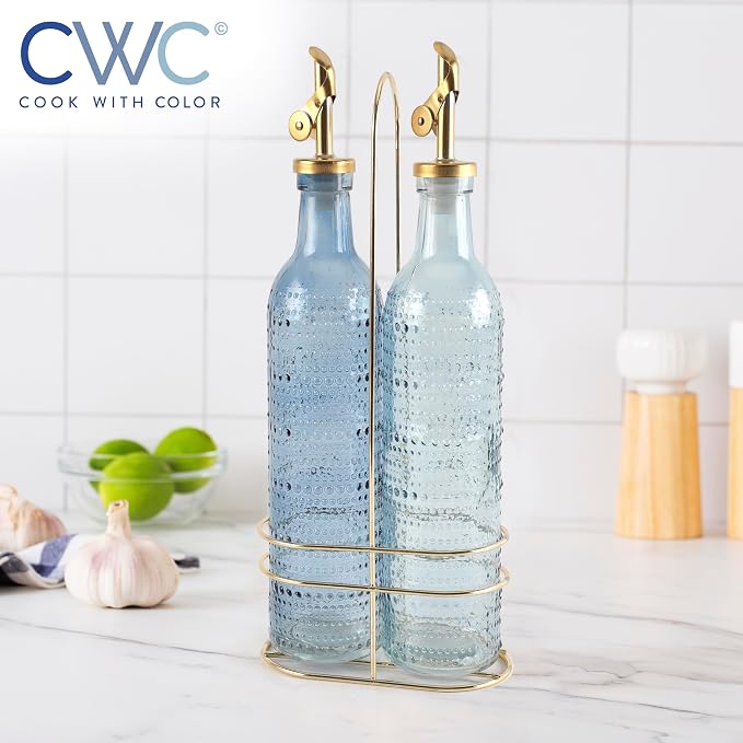 COOK WITH COLOR Glass Olive Oil Bottle Dispenser - Image 5
