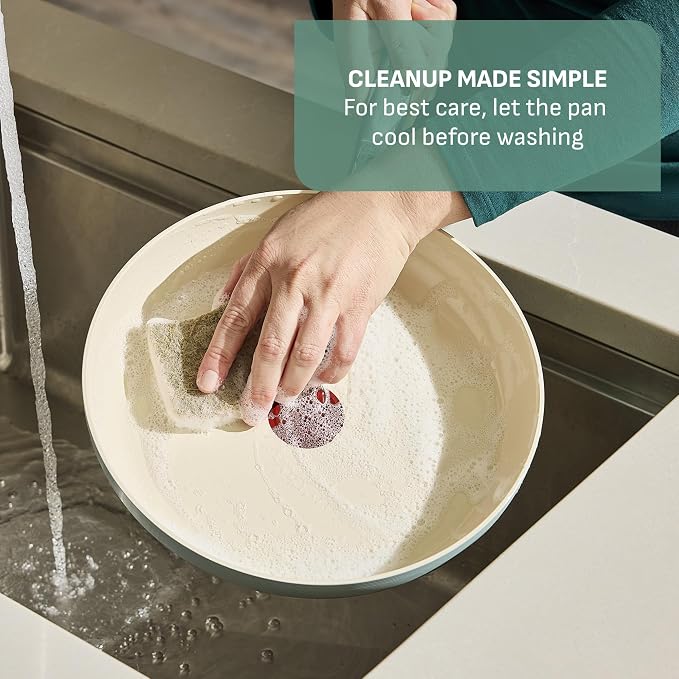 T-Fal Inspire Nonstick Ceramic Cookware Set, Oven Safe to 500°F, Ceramic Pots - Image 8