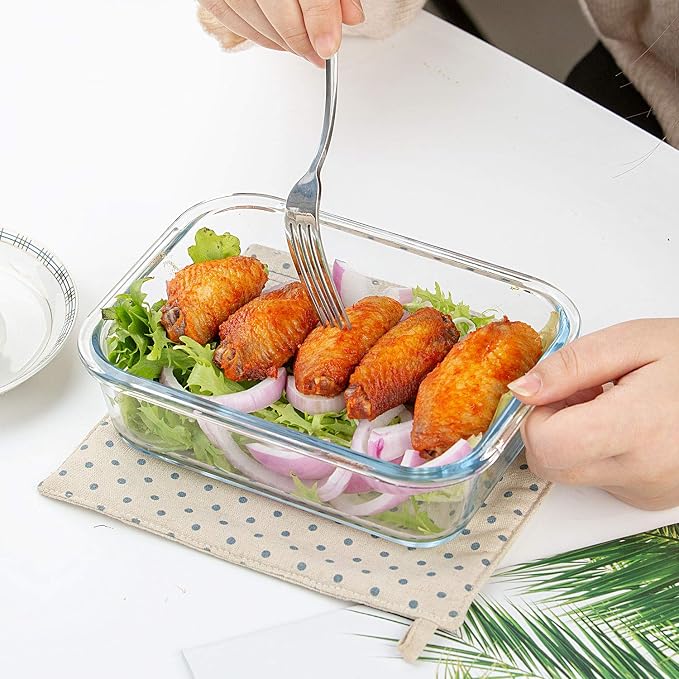 C CREST Glass Meal Prep Containers, Glass Food Storage Containers - Image 7