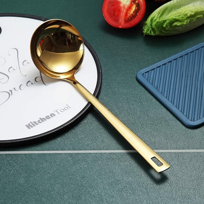 Gold Ladle, Berglander Stainless Steel Kitchen Ladle - Image 3