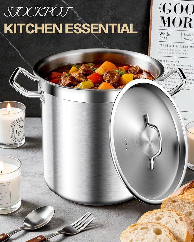 STOCKPOT 75 Quart Commercial Stock Pot - Image 2