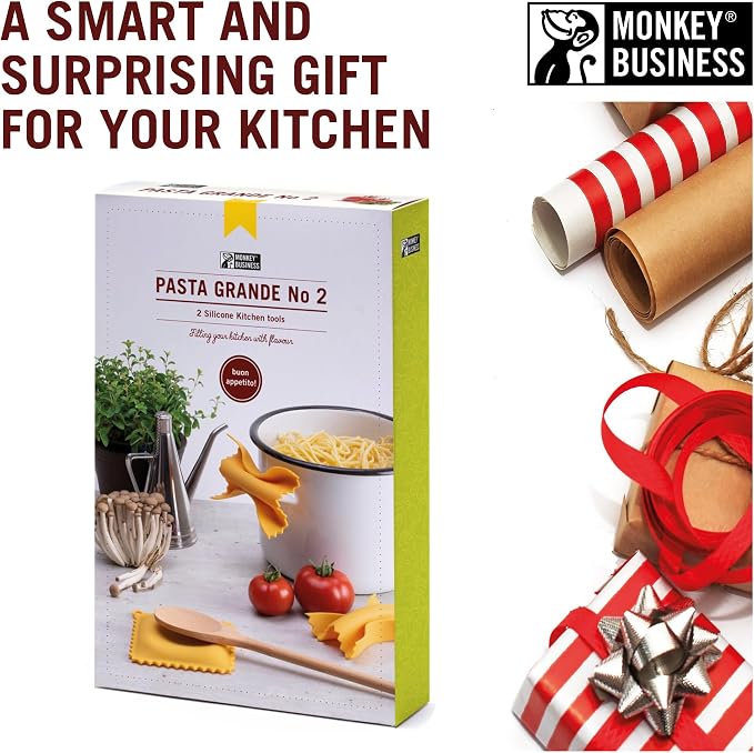 Monkey Business Pasta Shaped Silicone Kitchen Tools in a Gift Box / 2 of Our - Image 9