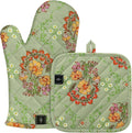 BONTHEE Oven Gloves Heat Resistant Potholder Set Oven Gloves by BONTHEE