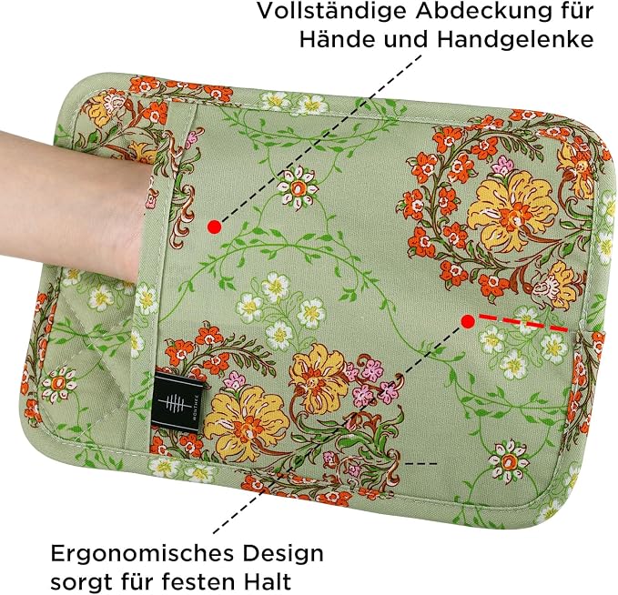 BONTHEE Pot Holders for Kitchen Heat Resistant Hot Pads for Countertops Oven - Image 6