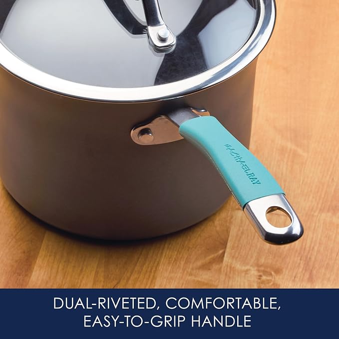 Rachael Ray Cucina Hard Anodized Nonstick Sauce Pan/Saucepan - Image 5