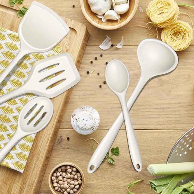E-far 10 Pieces Silicone Cooking Utensils Set, Heat Resistant Kitchen Utensil - Image 8