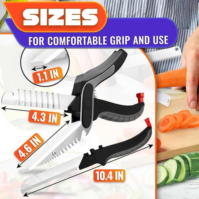 Cutting Board Scissors for Food – 7-in-1 Kitchen Food Scissors - Image 2