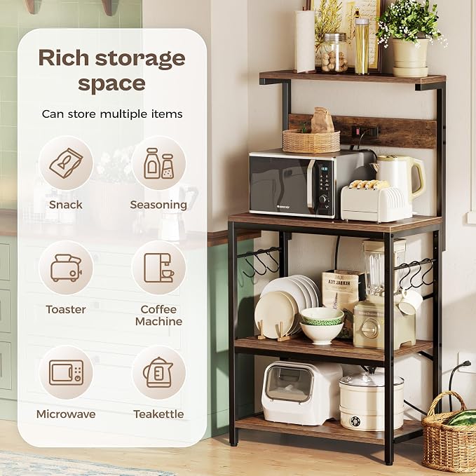 SUPERJARE Kitchen Bakers Rack - Image 6