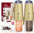 CIRCLE JOY Gravity Electric Salt and Pepper Grinder Set by CIRCLEJOY