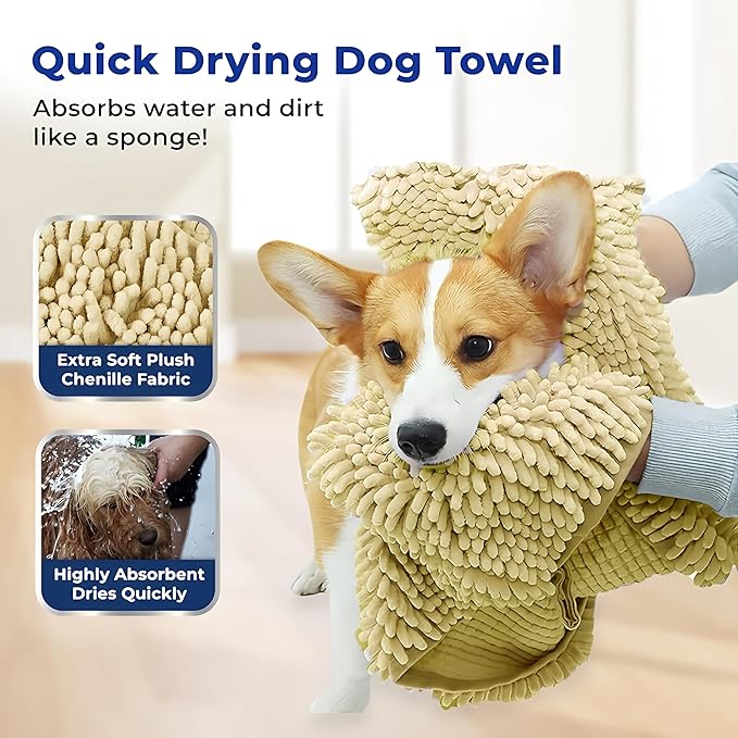 Muddy Mat Doggy Dryer, Highly Absorbent Microfiber Washable Dog Shammy Quick - Image 2