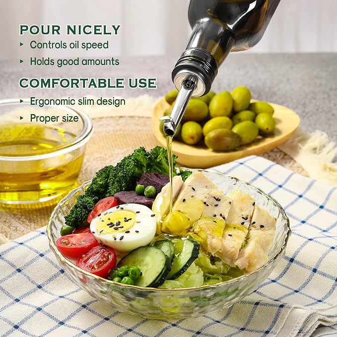 AOZITA 17oz Glass Olive Oil Dispenser - Image 7