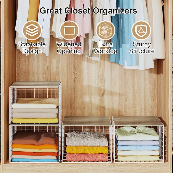 Closet Organizers And Storage Shelf, Widened Opening, Heightened Height - Image 3