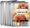 Eatex Aluminum Baking Sheet Set, 6 Pack Cookie Sheet Set, 18” x 13” Steel by Eatex
