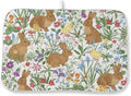 Spring Dish Drying Mat 18x24 Inch Easter Rabbit Bunny Floral Drying Mat Sage by DAFENA