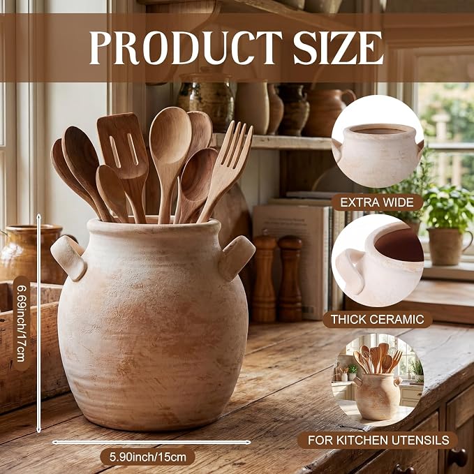 Havawish Rustic Kitchen Utensil Holder - Image 2