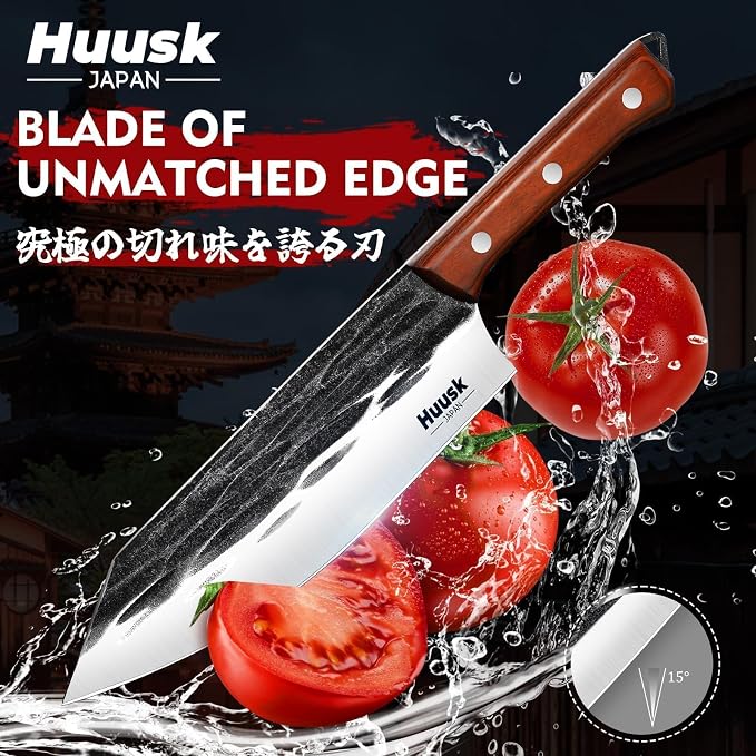 Huusk Butcher Knife Set, Sharp Meat Carving Breaking Knives - Image 6