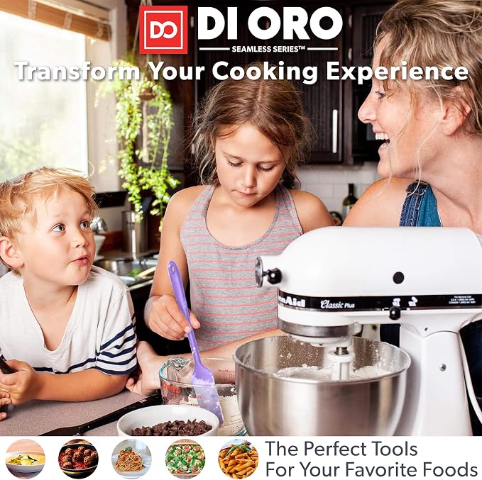 DI ORO Silicone Spoons for Cooking - Image 4