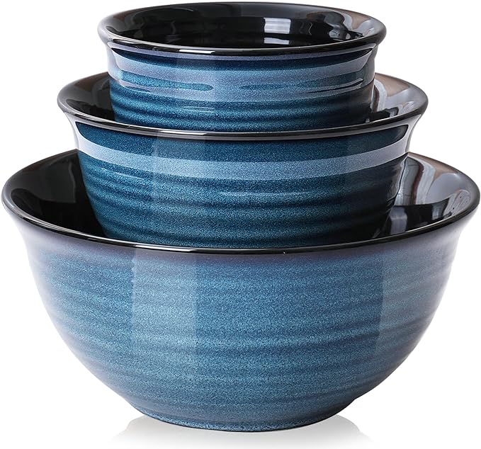 HASENSE Ceramic Mixing Bowls Set by Hasense