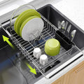 Expandable Stainless Steel Dish Drying Rack Over The Sink by JASIWAY