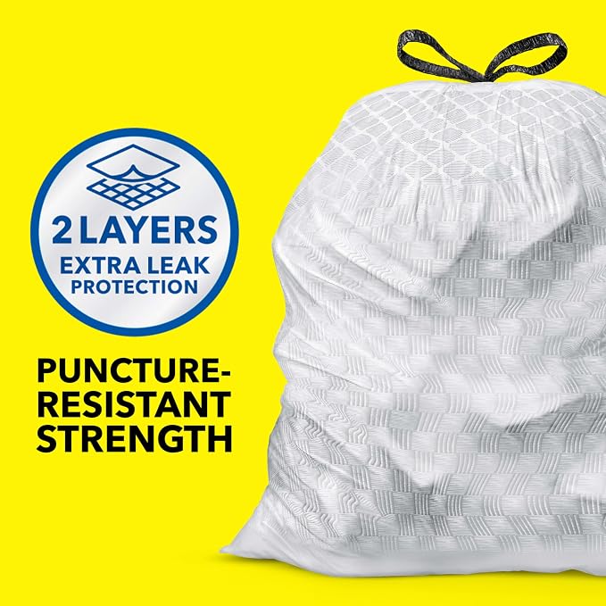 Glad ForceFlex Tall Kitchen Trash Bags, 13 Gallon, Fresh Clean - Image 2
