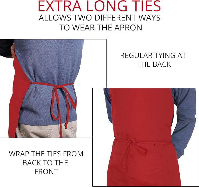 Utopia Kitchen 2 Pack Bib Apron, Adjustable - Image 6