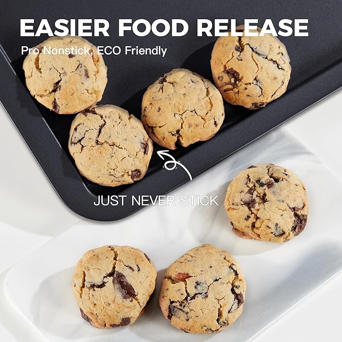 HONGBAKE Ceramic Baking Sheet Pan Set, Cookie Sheet - Image 5