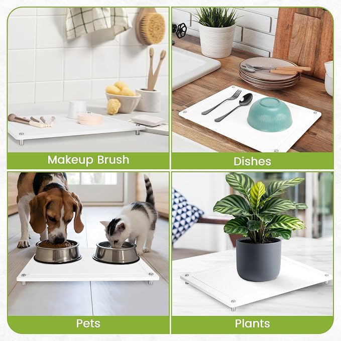 Zinovo Stone Dish Drying Mats for Kitchen Counter, Quick Dry Water-Absorbent - Image 7