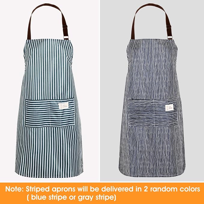 SATINIOR 3 Pieces Waterproof Bib Apron - Image 5