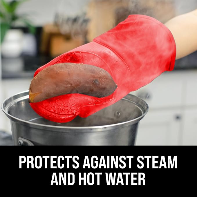 BPA-Free Silicone Oven Mitts Ultra Heat Resistant up to 500°F - Image 4