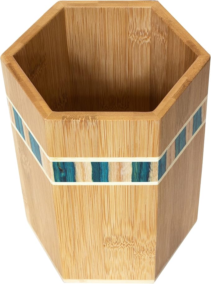 Totally Bamboo Baltique Mykonos Collection Kitchen Utensil Holder, Large - Image 4