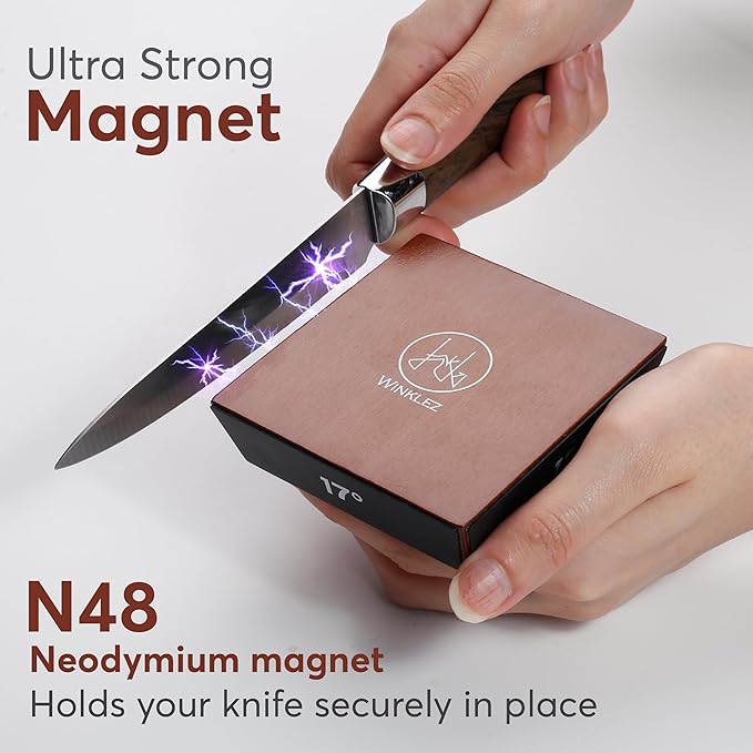 Rolling Knife Sharpener with Diamond and Ceramic Discs, Adjustable Kitchen - Image 7