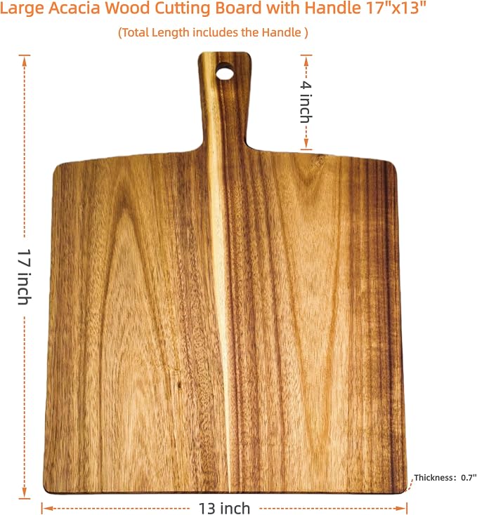 Large Acacia Wood Cutting Board - Image 9