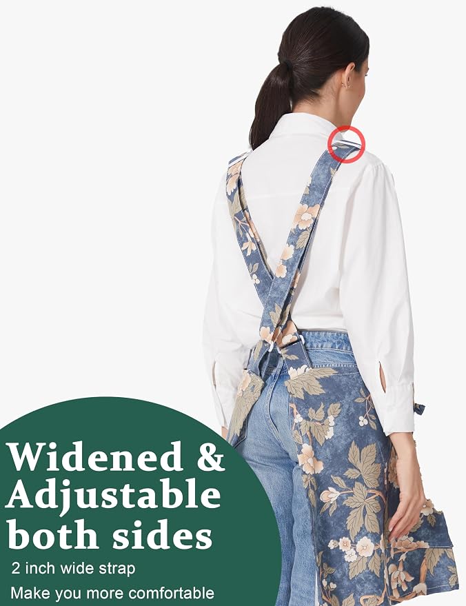 Cozy Adjustable Cross Back Aprons - Image 3
